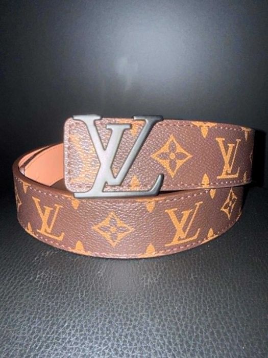Pasek Louis Vuitton – brązowo-beżowy, second hand