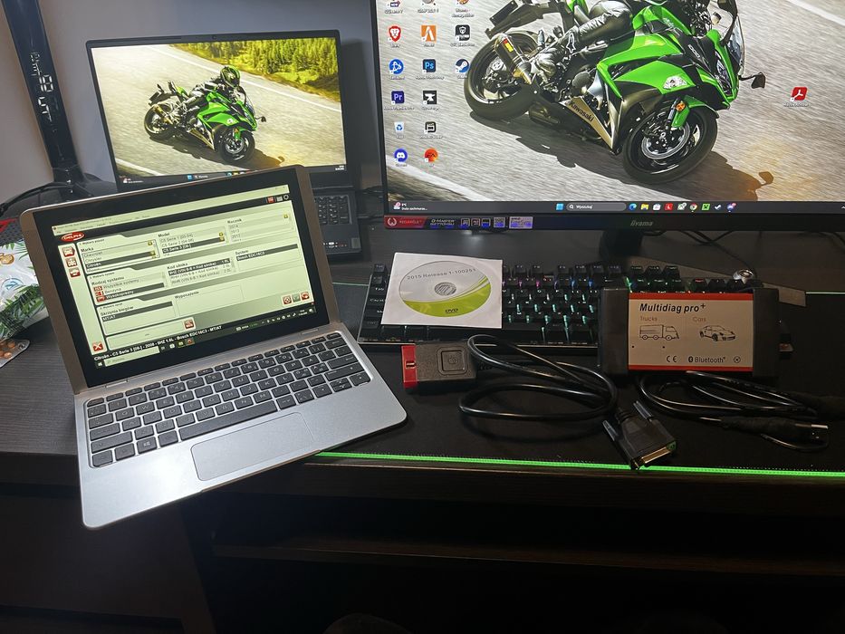 Zestaw do diagnostyki samochodowej Tablet HP x2 210 + Multidiag Pro BT