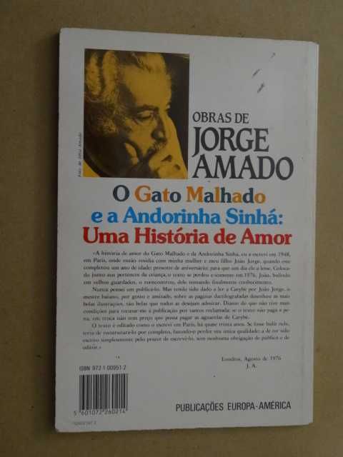 O Gato Malhado e a Andorinha Sinhá de Jorge Amado
