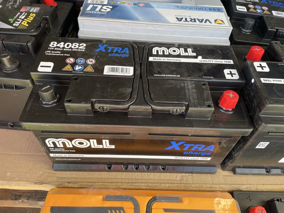 Akumulator MOLL X-tra Charge 12v 82Ah 800A P+, 84082 (niski)