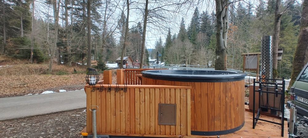 Mobilna balia jacuzzi mobilne na przyczepie ,  Sauna na wynajem