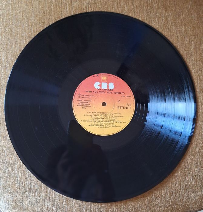Vinil LP - RAY CHARLES "Wish you were here tonight", 1983