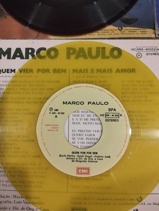 Lote de 6 Singles Marco Paulo