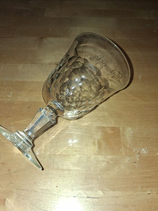 Copo vidro decorativo