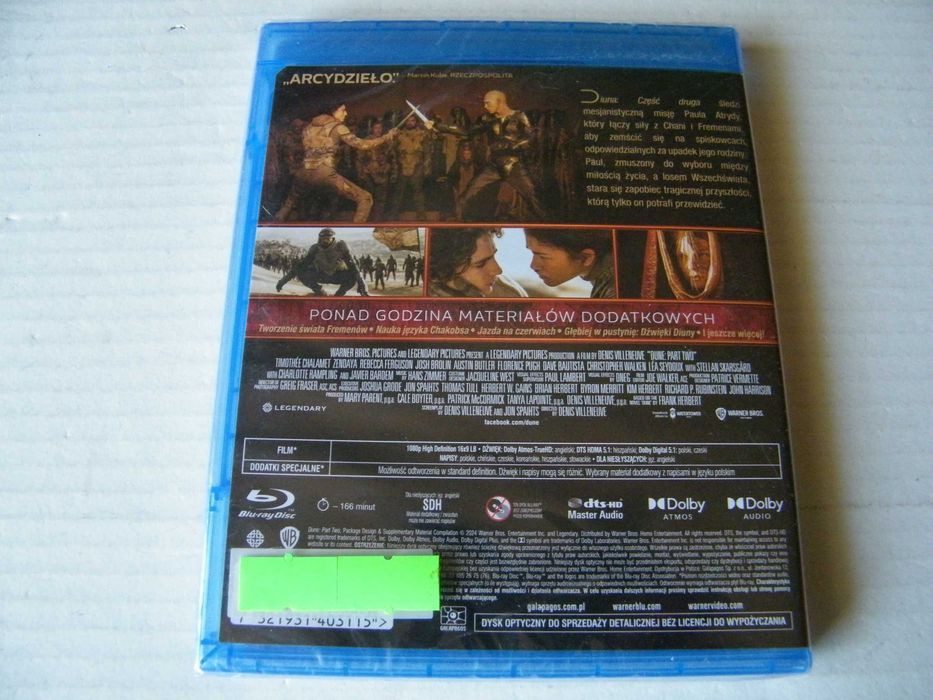 DIUNA CZĘŚĆ DRUGA Blu-ray lektor PL