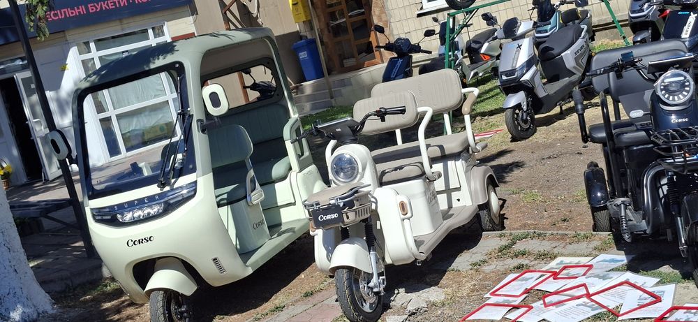 Трицикл Corso «TENSO»  1500W,  72V 30Ah літій-залізо-фосфатний,