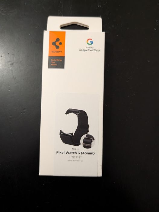 Ремінець Spigen Watch Band Lite Fit до Pixel Watch 3/4 45mm Black