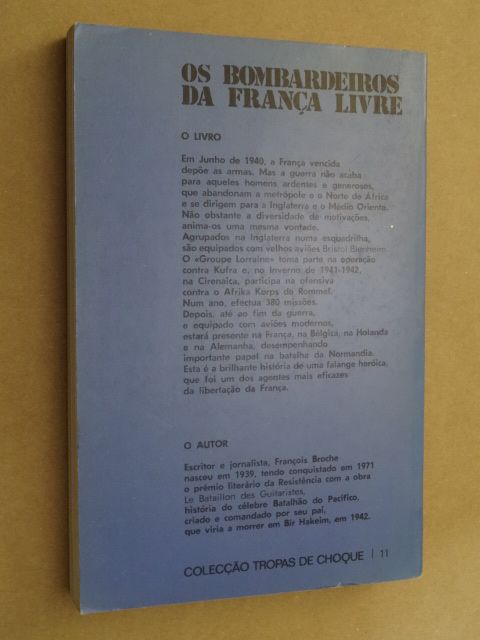 Os Bombardeiros da França Livre (Groupe Lorraine) de François Broche