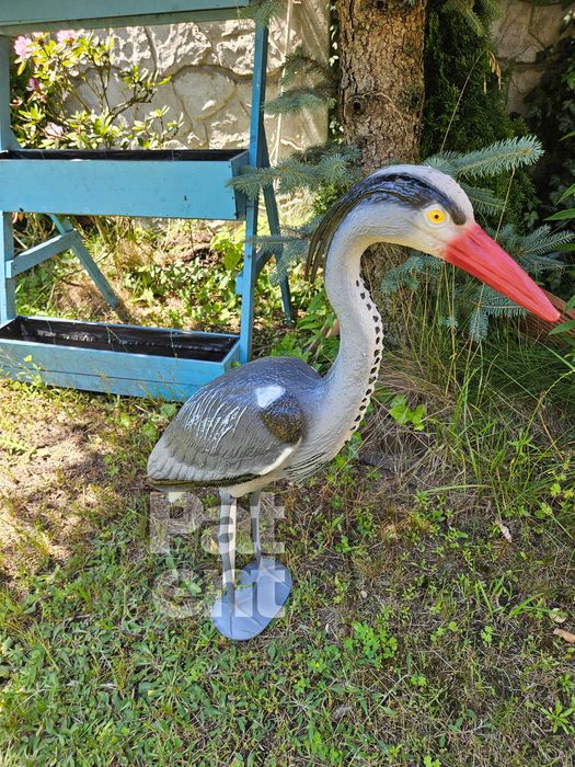 Figurka dekoracja czapla 70 cm wysoka ozdoba dom ogród taras