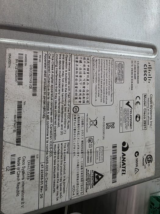 Cisco 2921 Router64551605707266122