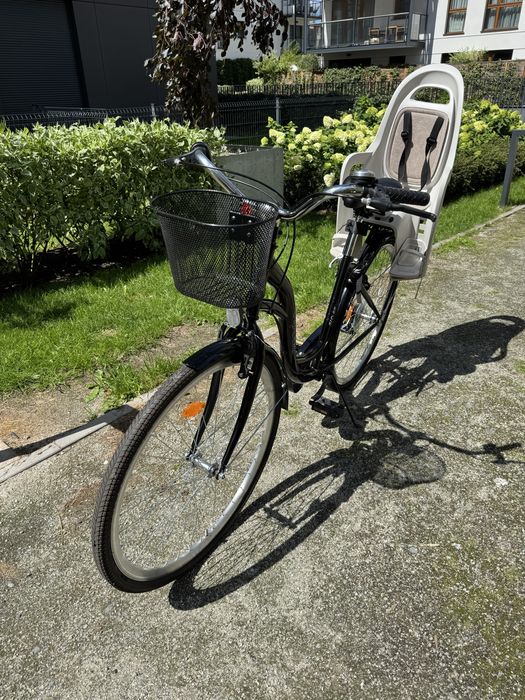 Rower miejski DAWSTAR Citybike 28” + koszyk + fotel, stan idealny