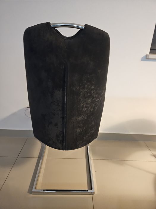 Nowe krzesła welur szare 8 szt