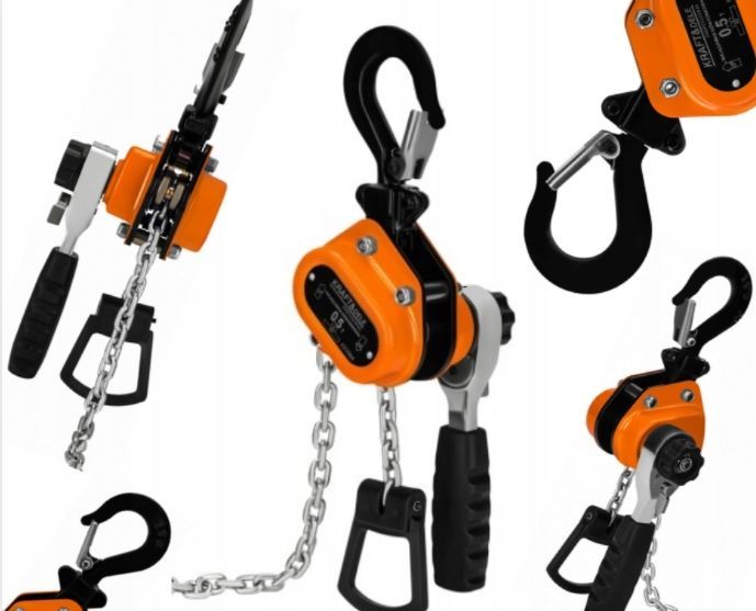 Wciągarka Łańcuchowa Rukcug 0,5T Kifor Grzechotka Łańcuch 4M Hak