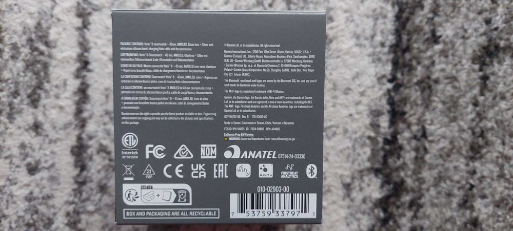 Garmin Fenix 8 AMOLED 43mm Srebrny, nówka, gwarancja