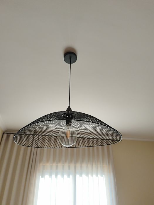 Abajur Candeeiro de teto preto