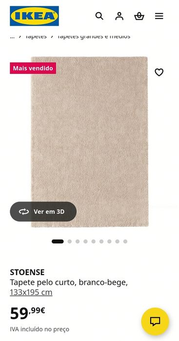 tapete ikea bege