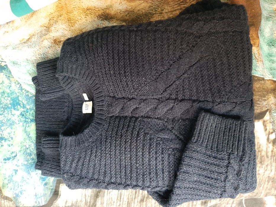 Granatowy sweter GAP sukienka tunika stan idealny xs/s