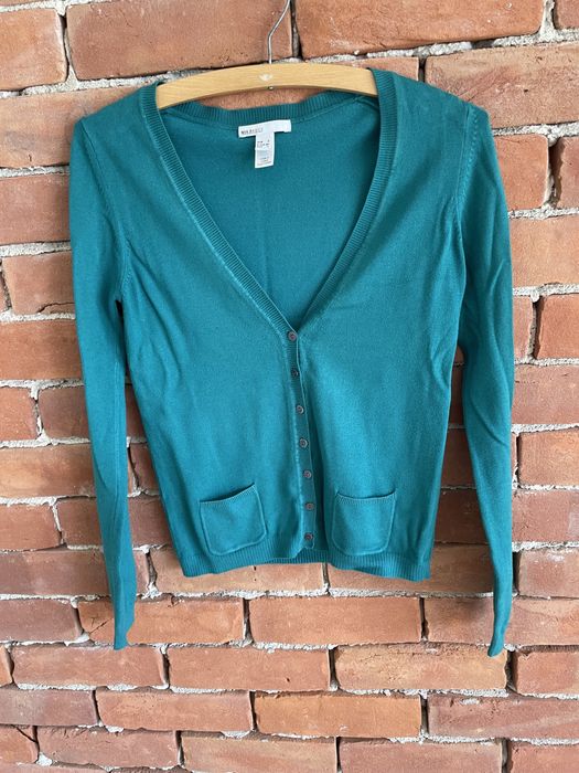 Mango basics sweter kardigan turkusowy rozm. 36