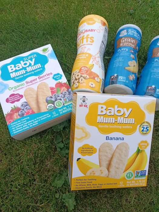 Hot kid Baby Toddler Gerber Mum-Mum снеки рисові галети печиво дитяче