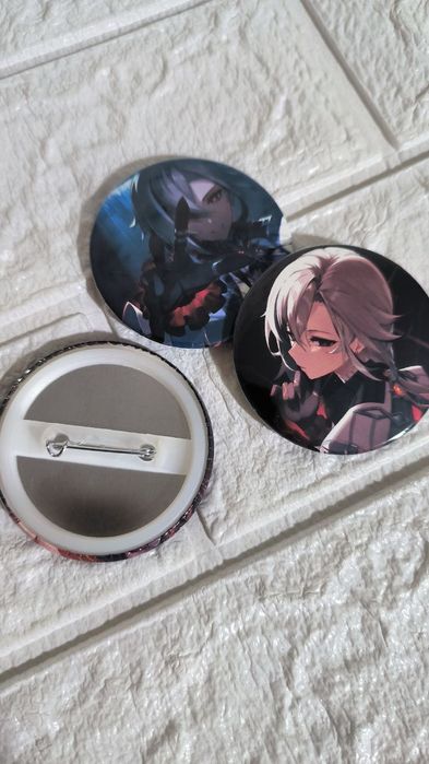 Значки Арлекіно Геншин імпакт комплект 3 шт