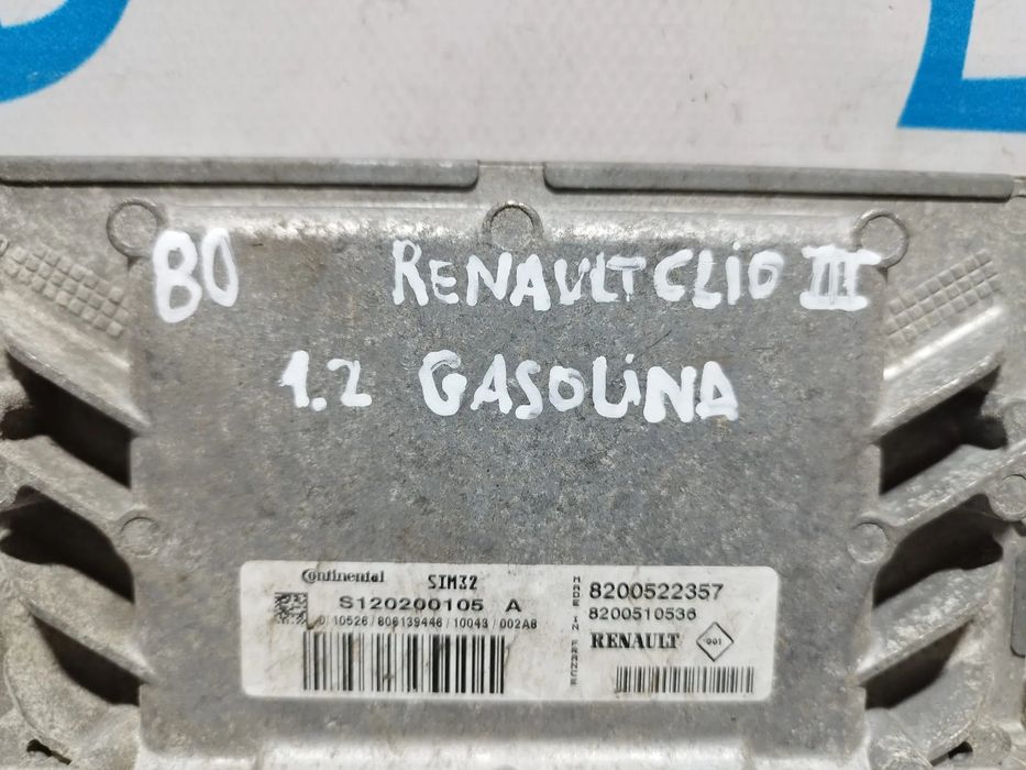 CENTRALINA ECU MOTOR RENAULT CLIO III 3 MK3 1.2i 16V 8200522357