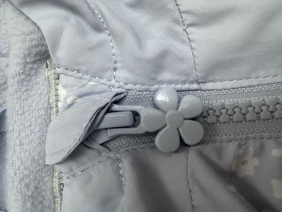 Демісезонна куртка худі George 9-12 міс з флісом зайчики для дівчинки