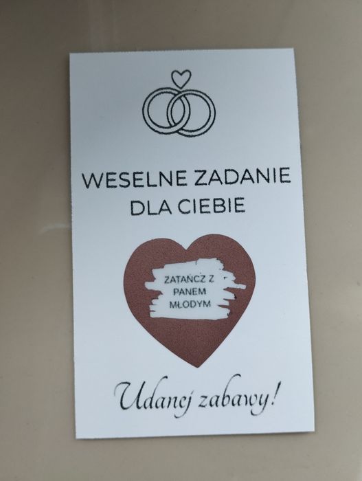 Zdrapki weselnee