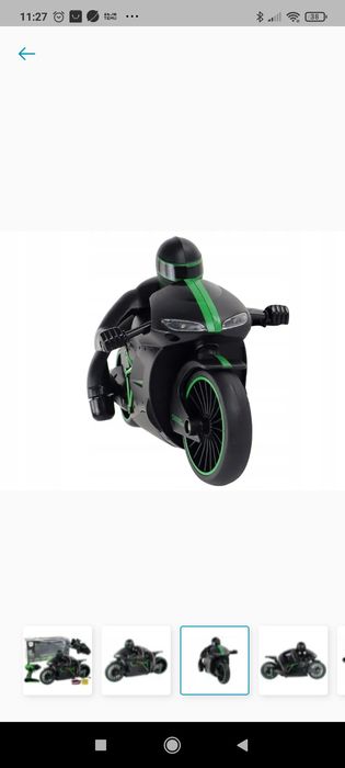 Motor ścigacz sterowan jak nowy  na akumulator,