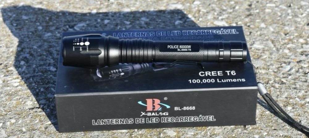 Lanterna com barra para sinalização