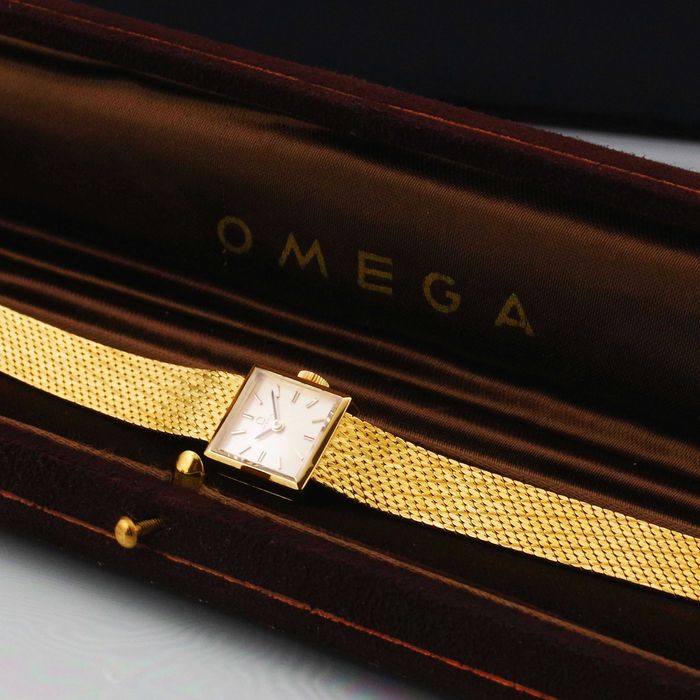 OMEGA zegarek damski VINTAGE lite ZŁOTO 18K /750 ZŁOTA BRANSOLETA 1967