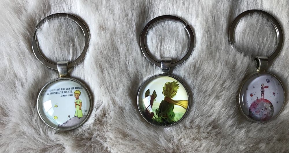 Porta-chaves e colares do PRINCIPEZINHO-NOVOS- várias imagens e cores