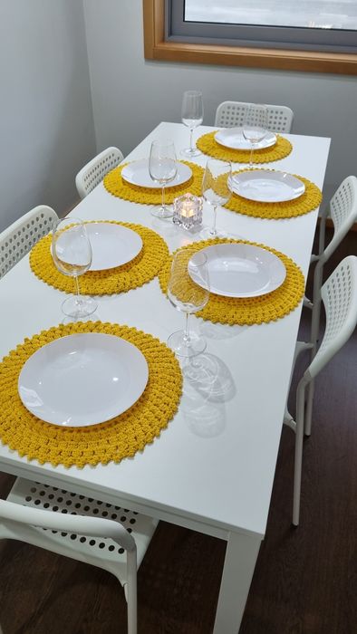 Conjunto Sousplat Crochê