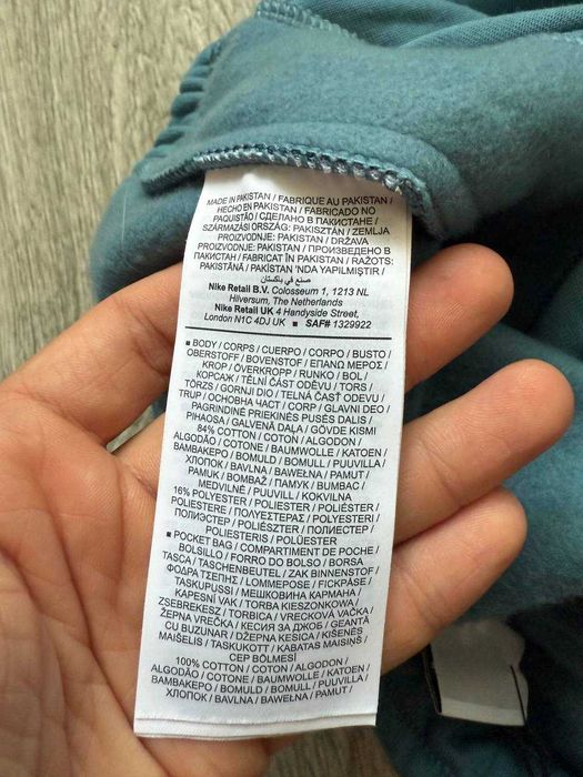 ОРИГІНАЛ! Штани Nike Solo Swoosh Fleece Pants Blue S M L | CW5565-440