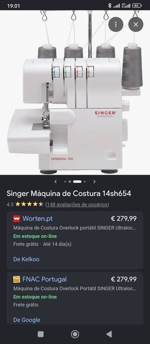 Overloque profissional portátil