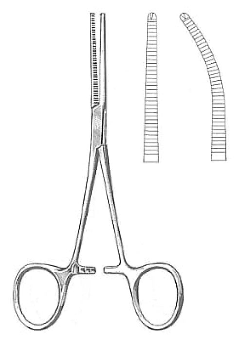 Kleszczyki hemostatyczne typ Kocher 24 cm (proste)