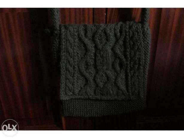 Mala verde seco de malha