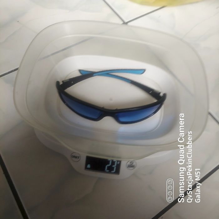 Okulary KAPOVE Sport BLUE UV400 Srebny