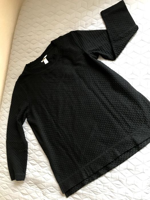 H&M bluzka czarna r.L j.nowa wytłaczana