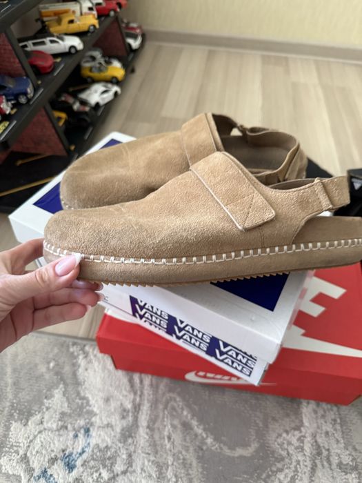 Сабо zara замша клоги