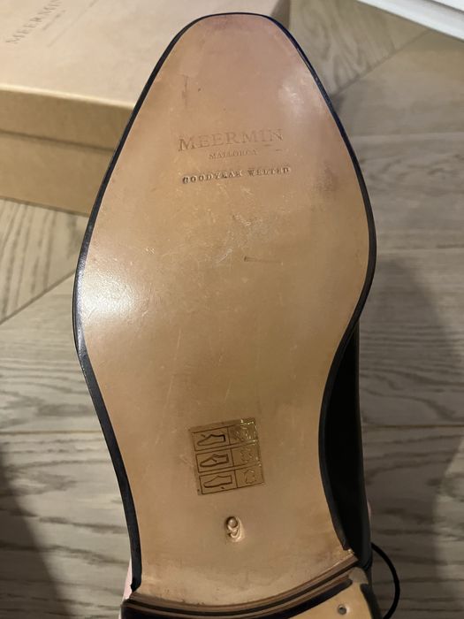 Meermin  goodyear czarne oxford roz 43 9 model 101534 calf negro e