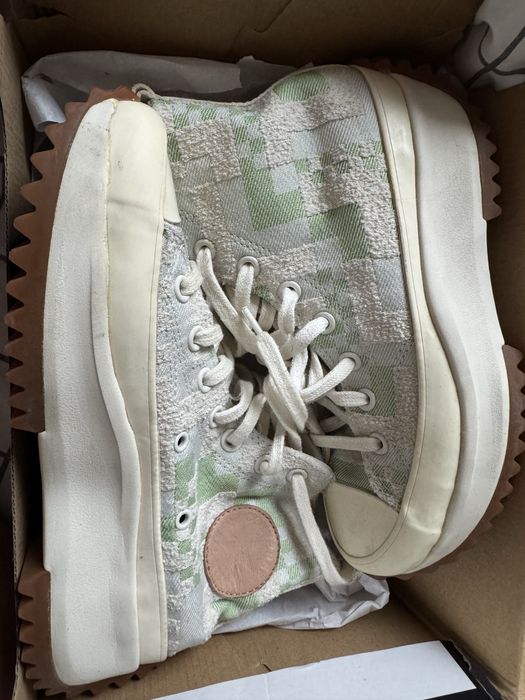 Высокие женские кеды оригинал Convers Run Star Nike с тканевым верхом