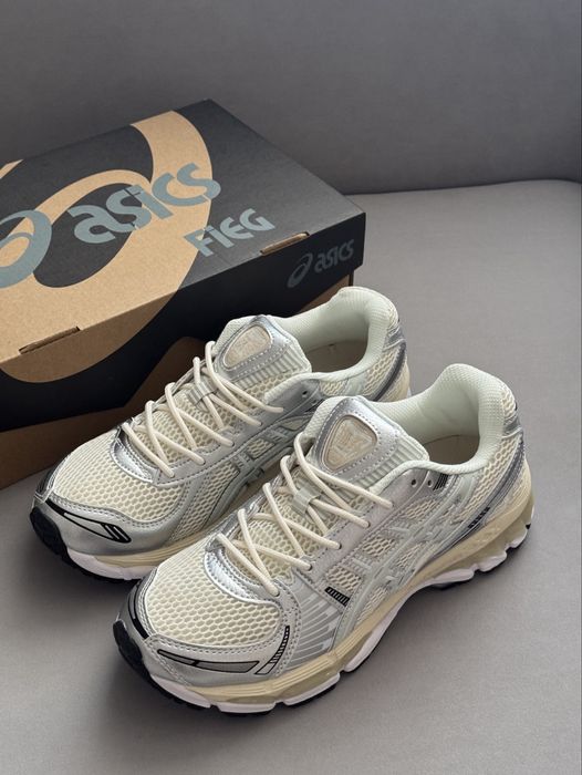 Топ Якість! Кросівки Asics Gel-Kayano 12.1 Cream Pure Aqua x Ronnie Fieg•асікс (білі),asics