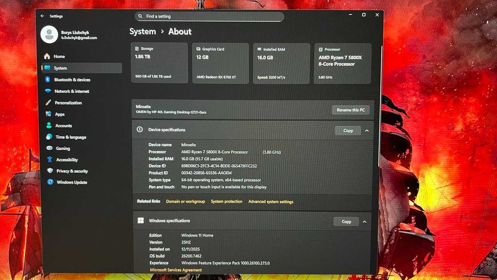 Komputer gamingowy HP OMEN 40L + monitor HP OMEN 27Q na sprzedaż