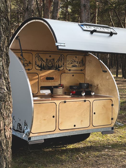 Причіп капля, кемпер, автобудинок, прицеп капля, teardrop camper