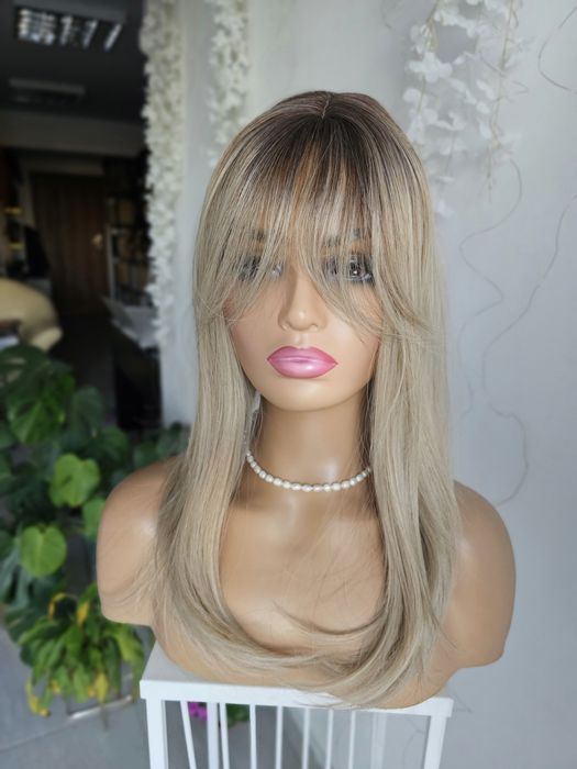 Topper tupet premium Celia mix blond z odrostem