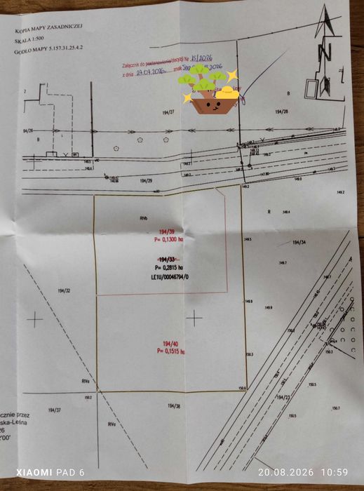 JUSZOWICE gmina Rudna dwie działki budowlane