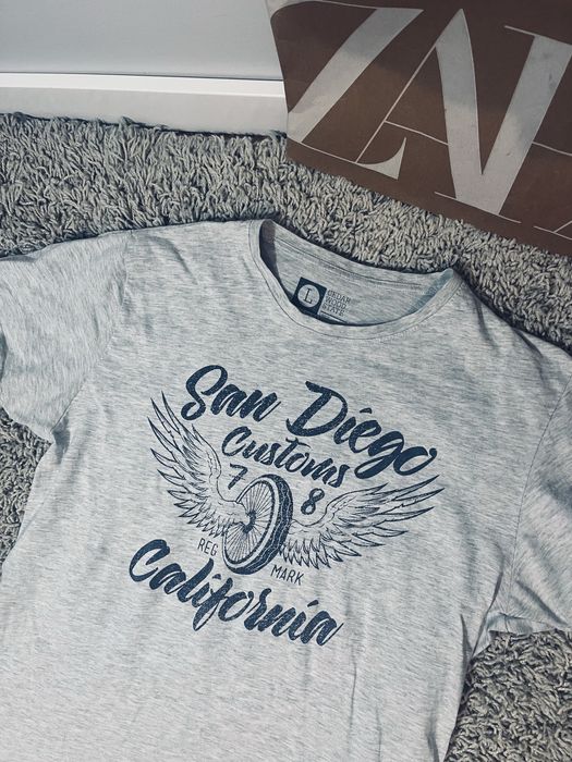San diego meski t-shirt szary rozm L