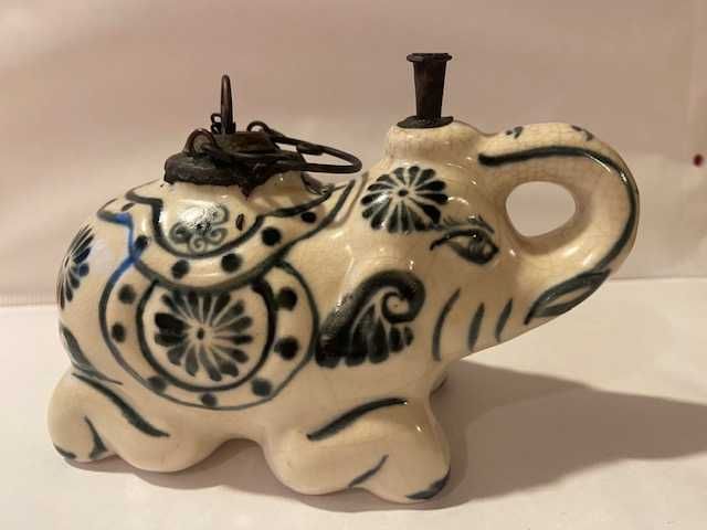 Stara Fajka do opium Porcelana Słoń