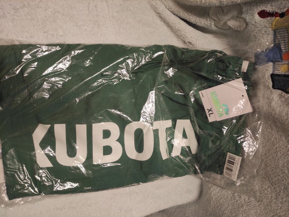 Nowe szorty kąpielowe Kubota XL zielone kąpielówki