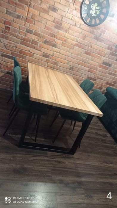 Blaty dębowe, 220 cm x 100 cm x 4 cm stół live edge